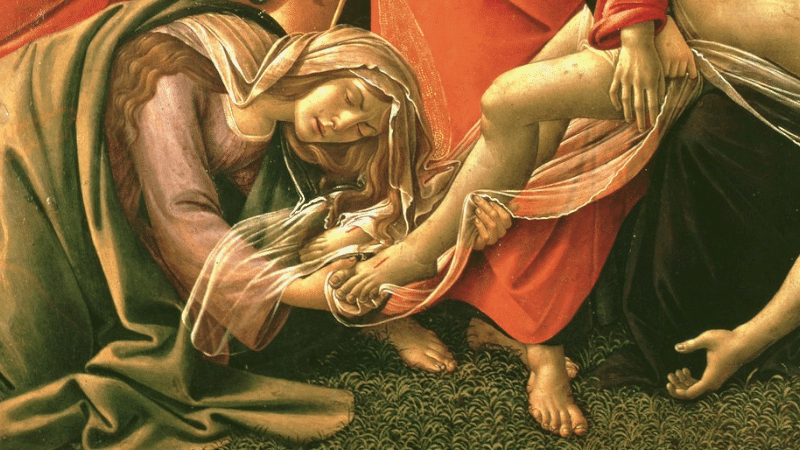 © La Lamentation sur le Christ mort par Botticelli (1495)