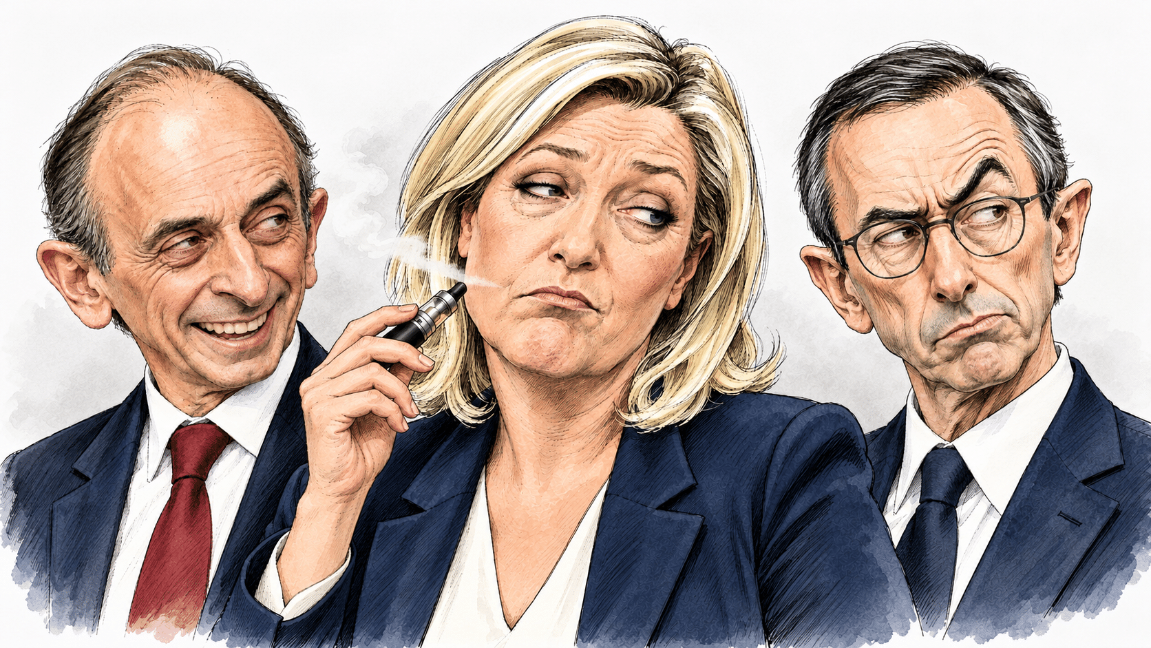 Le Pen, Retailleau, Zemmour vus d’extrême droite